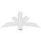Ekena Millwork Alberta Architectural Grade PVC Gable Bracket, 60"W x 25"H x 6"D x 6"F, 10/12 Pitch GBP060X25X0606ALB00 - alternate 5